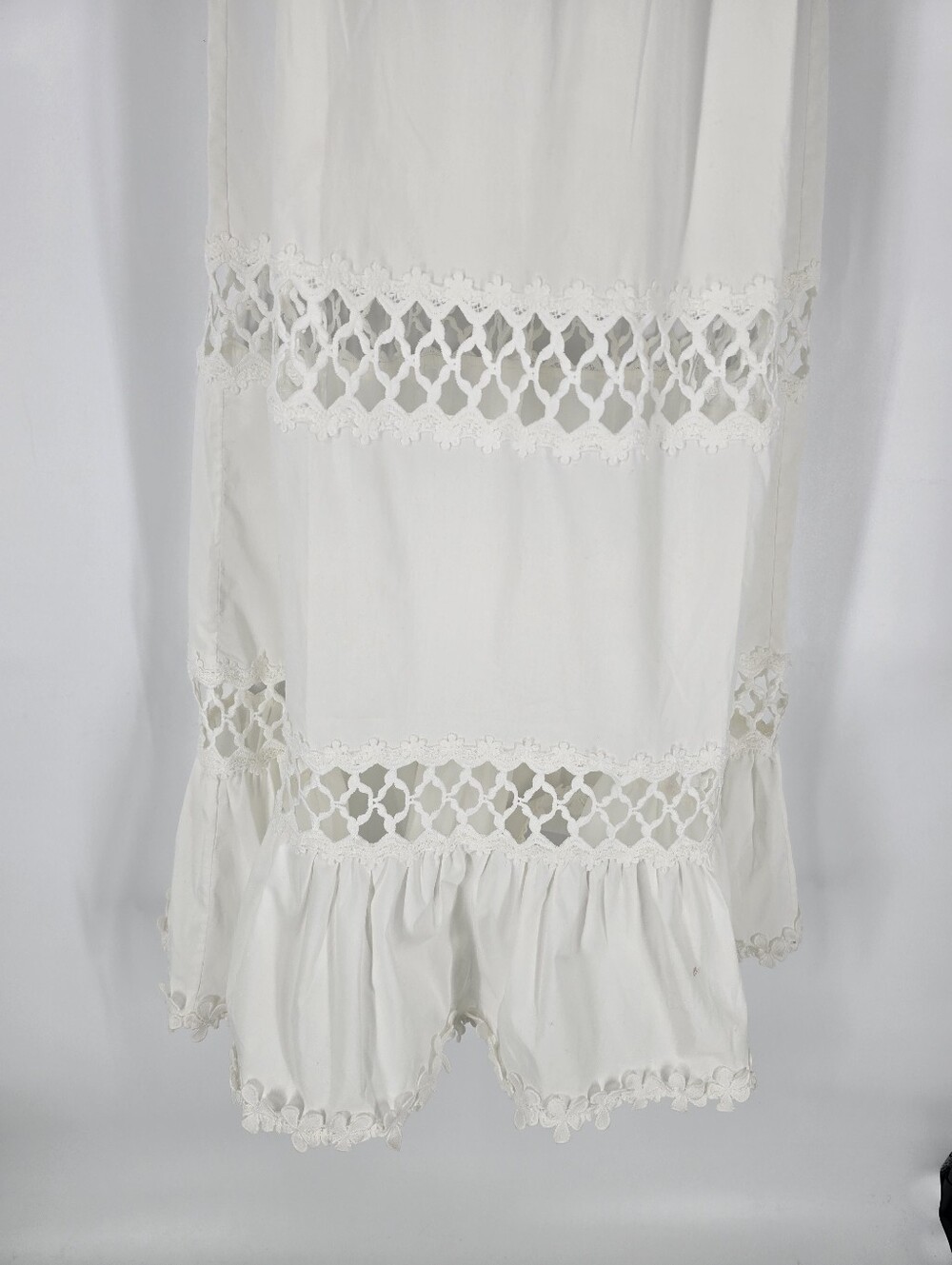 Waimari Catalina White Floral Applique Pom Pom Maxi Dress Size XS - Picture 4 of 9